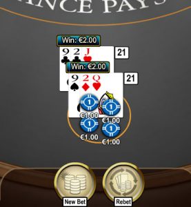 Blackjack splisten